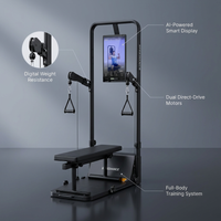 AI Smart Home Gym, All-In-One Digital Weight Workout Machine for Squat, Strength, Cardio, HIIT — infographic