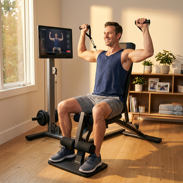 AI Smart Home Gym Built for Complete Fitness, 220lb Resistance, Touch Screen, 700+ Workouts