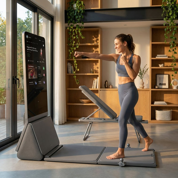 Smart Home Gym Built for Complete Fitness, AI Form Correction, 320+ Movements, 4K Touch Display